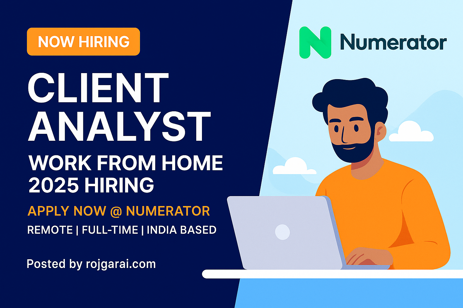 Numerator Hiring Client Analyst | Work From Home Job India 2025