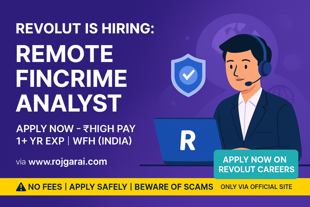 Revolut Hiring FinCrime Quality Analyst