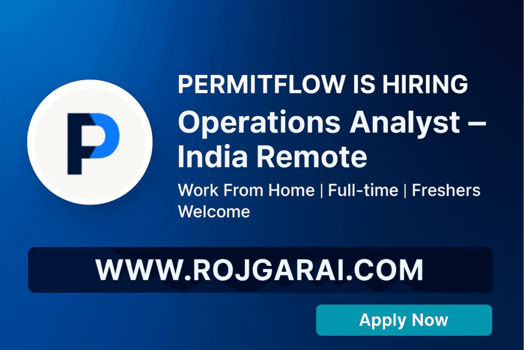 Operations Analyst job at permit flow 2025